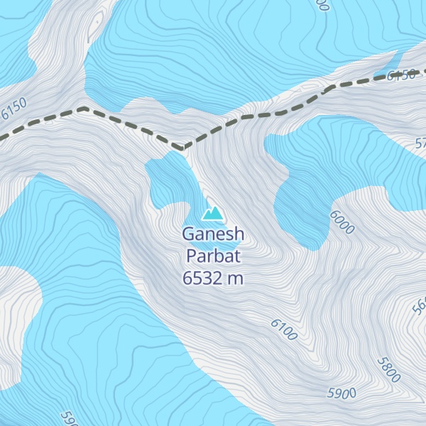 Map of Ganesh Parbat