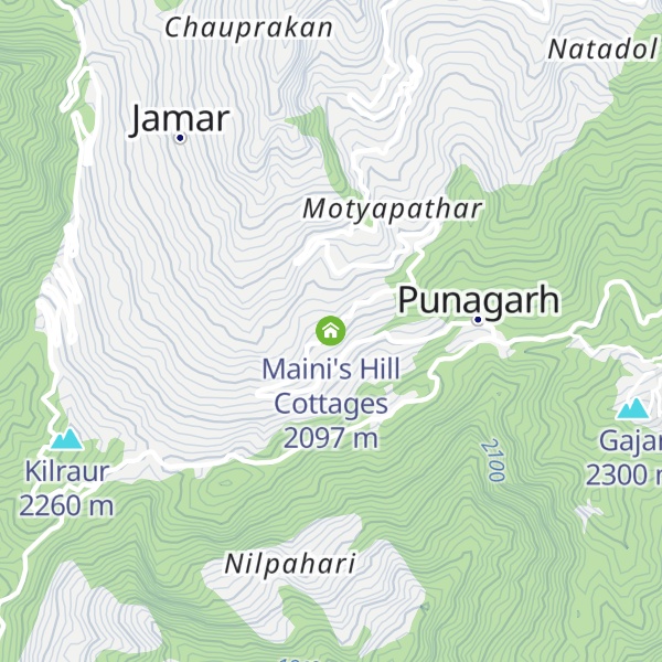 Map of Maini's Hill Cottages