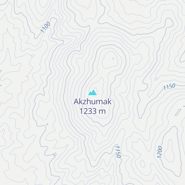 Map of Akzhumak