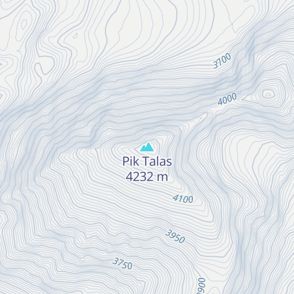 Map of Pik Talas