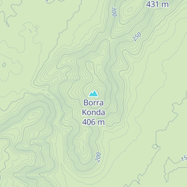 Map of Borra Konda
