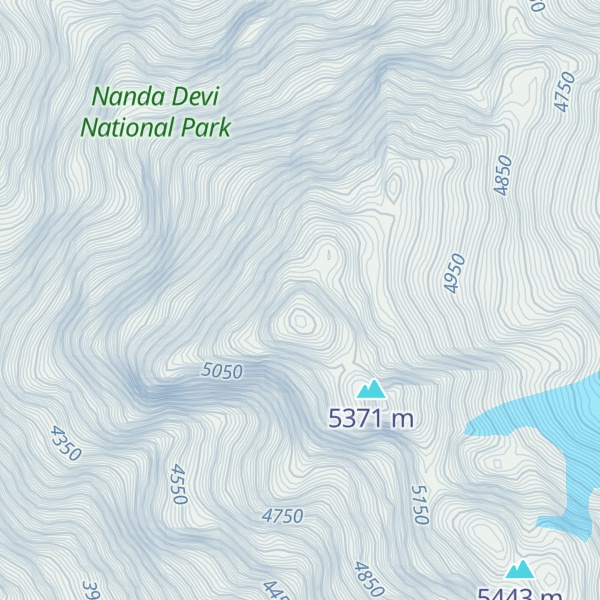 Map of Raunthi Peak