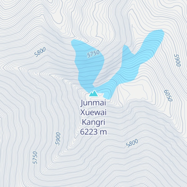 Map of Junmai Xuewai Kangri