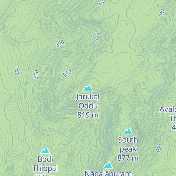 Map of Jarukal Oddu