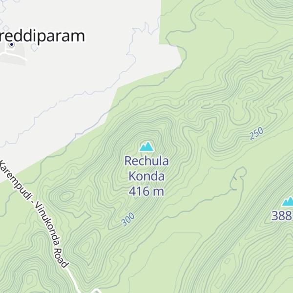 Map of Rechula Konda