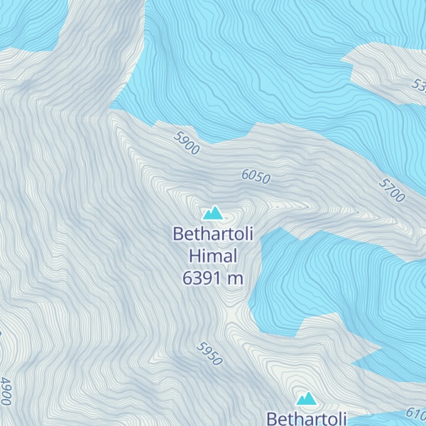 Map of Bethartoli Himal