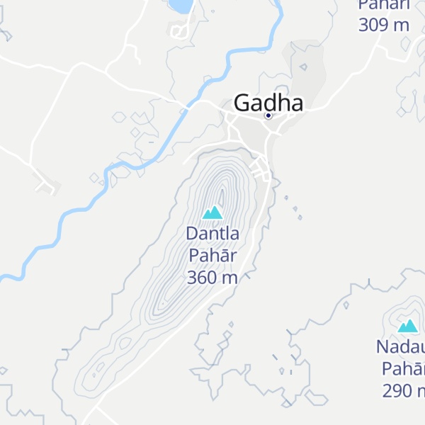 Map of Dantla Pahār