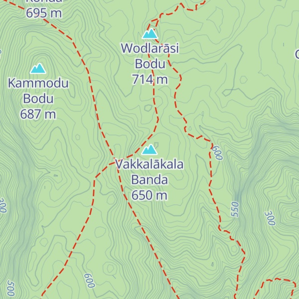 Map of Vakkalākala Banda
