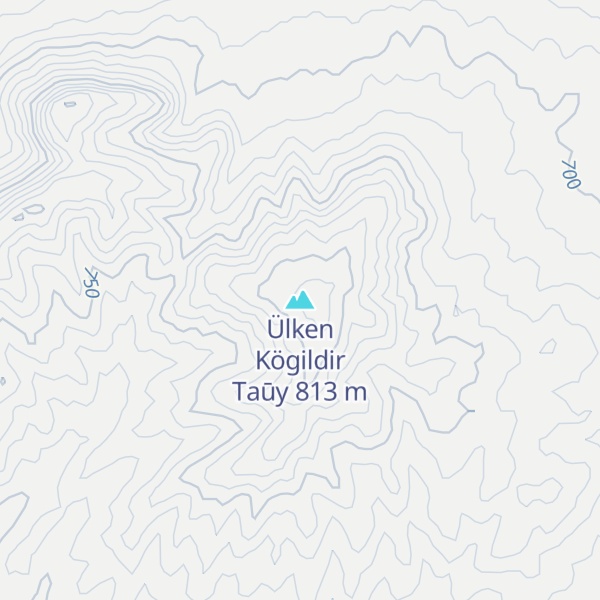 Map of Ülken Kögildir Taūy
