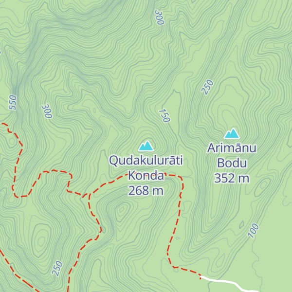 Map of Qudakulurāti Konda