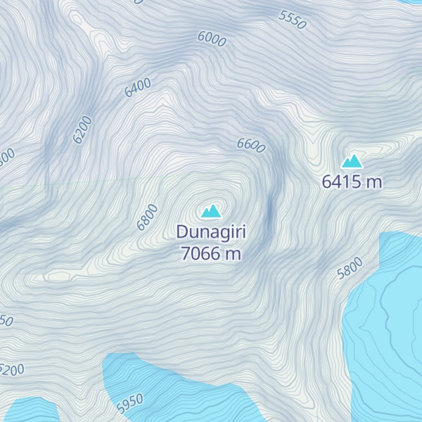 Map of Dunagiri