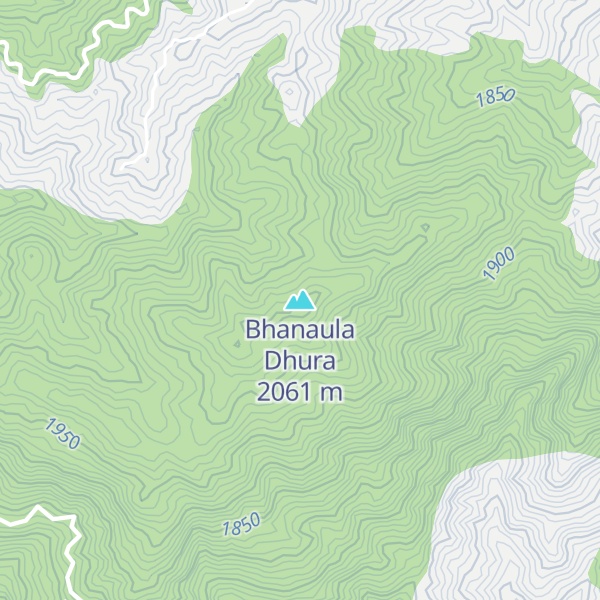 Map of Bhanaula Dhura