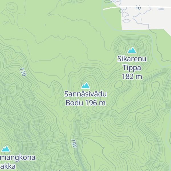 Map of Sannāsivādu Bodu