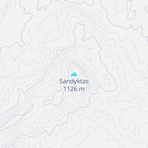 Map of Sandyktas