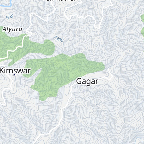Map of Gāgar Dhura