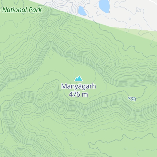 Map of Manyāgarh