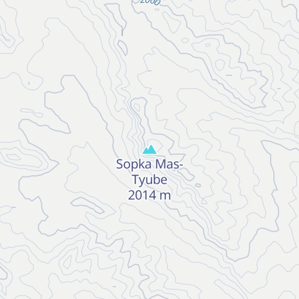 Map of Sopka Mas-Tyube