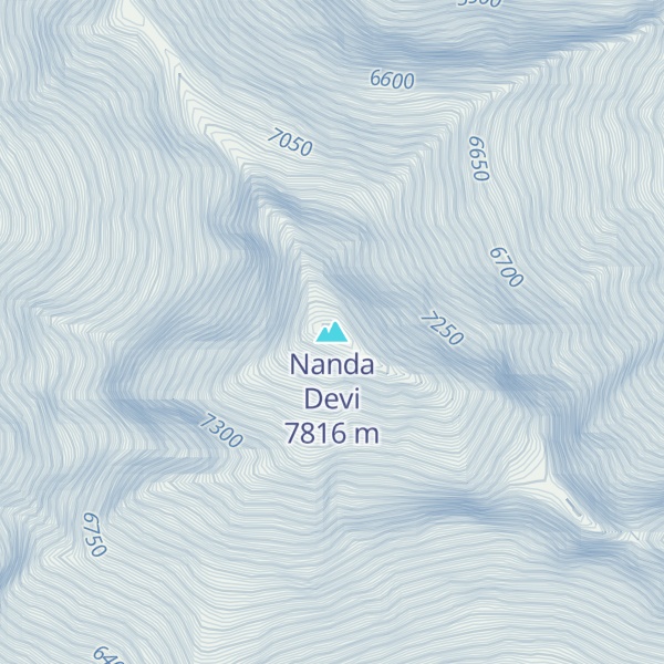 Map of Nanda Devi