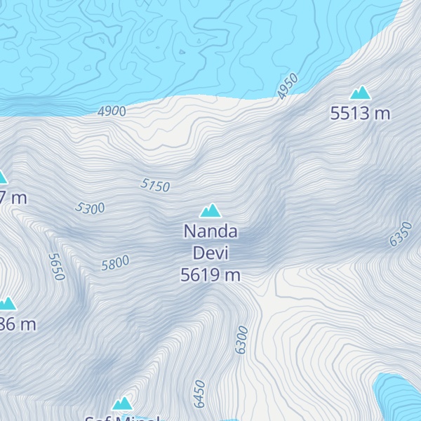 Map of Nanda Devi