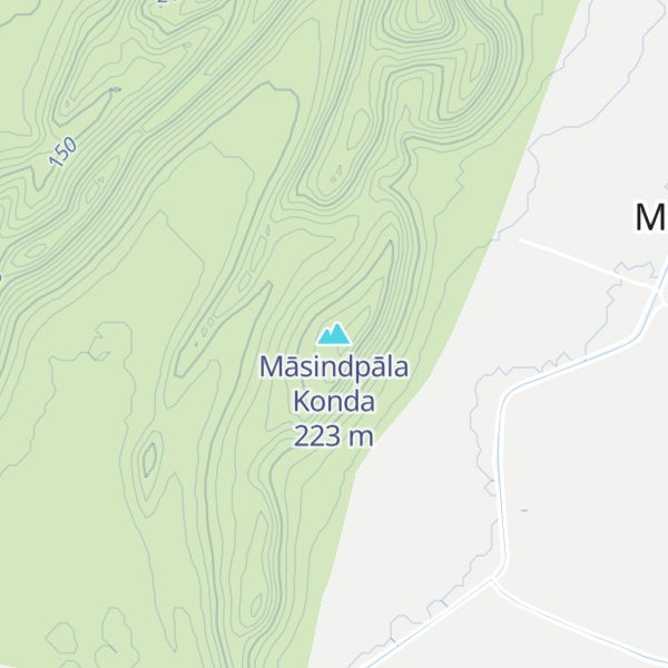 Map of Māsindpāla Konda