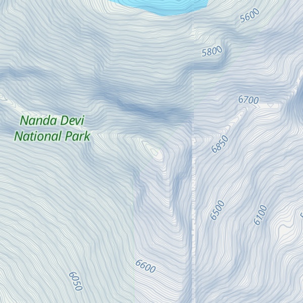 Map of Nanda Devi East