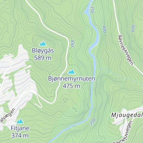 Map of Bjønnemyrnuten