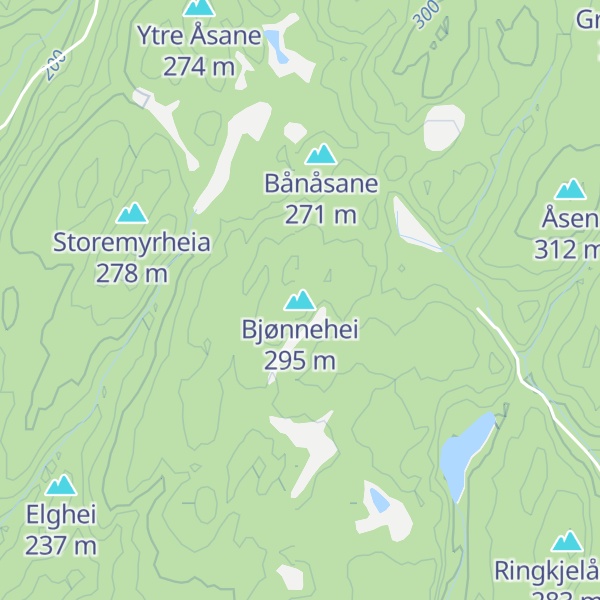 Map of Bjønnehei