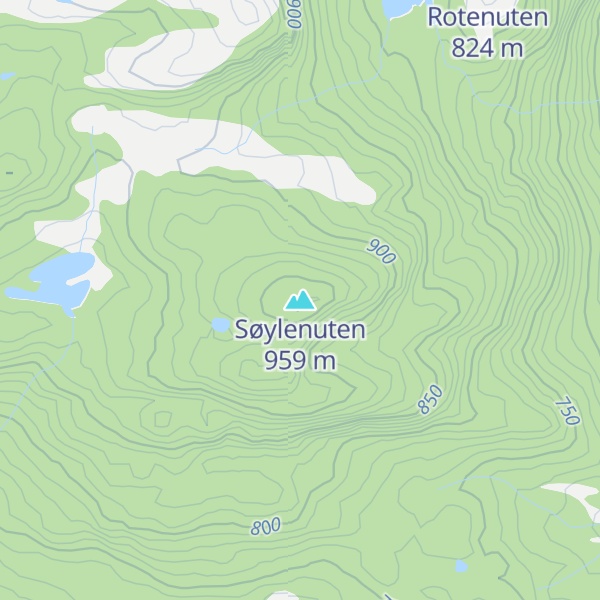 Map of Søylenuten