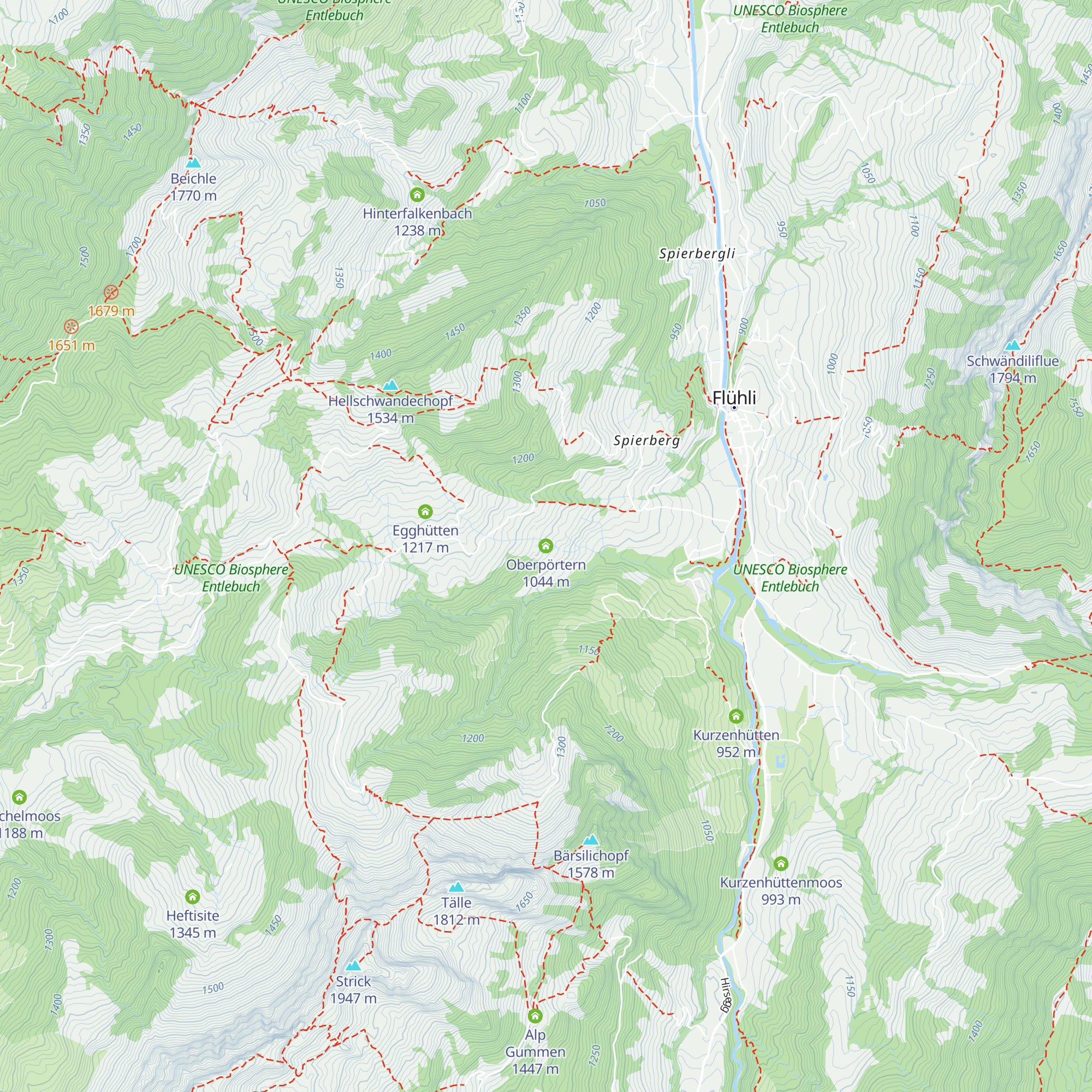 Oberpörtern map
