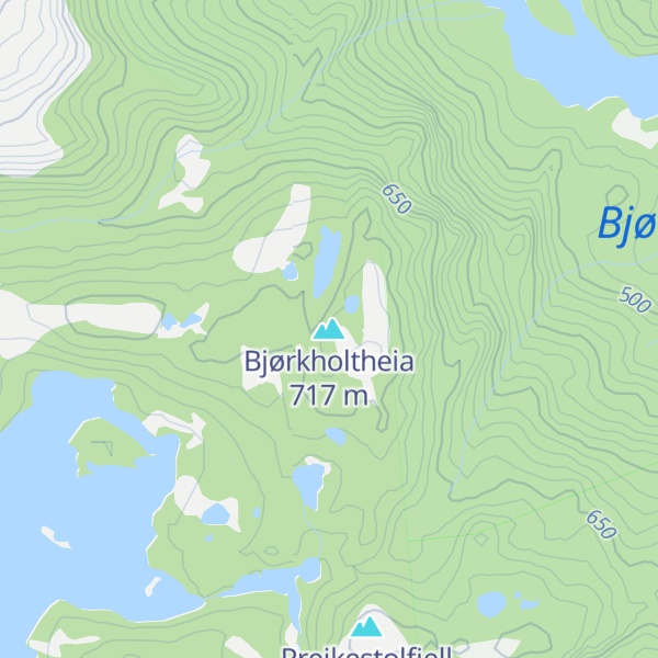 Map of Bjørkholtheia