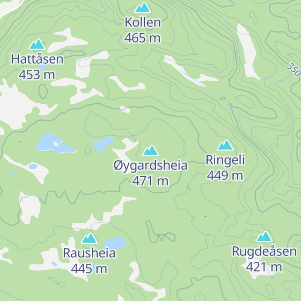 Map of Øygardsheia