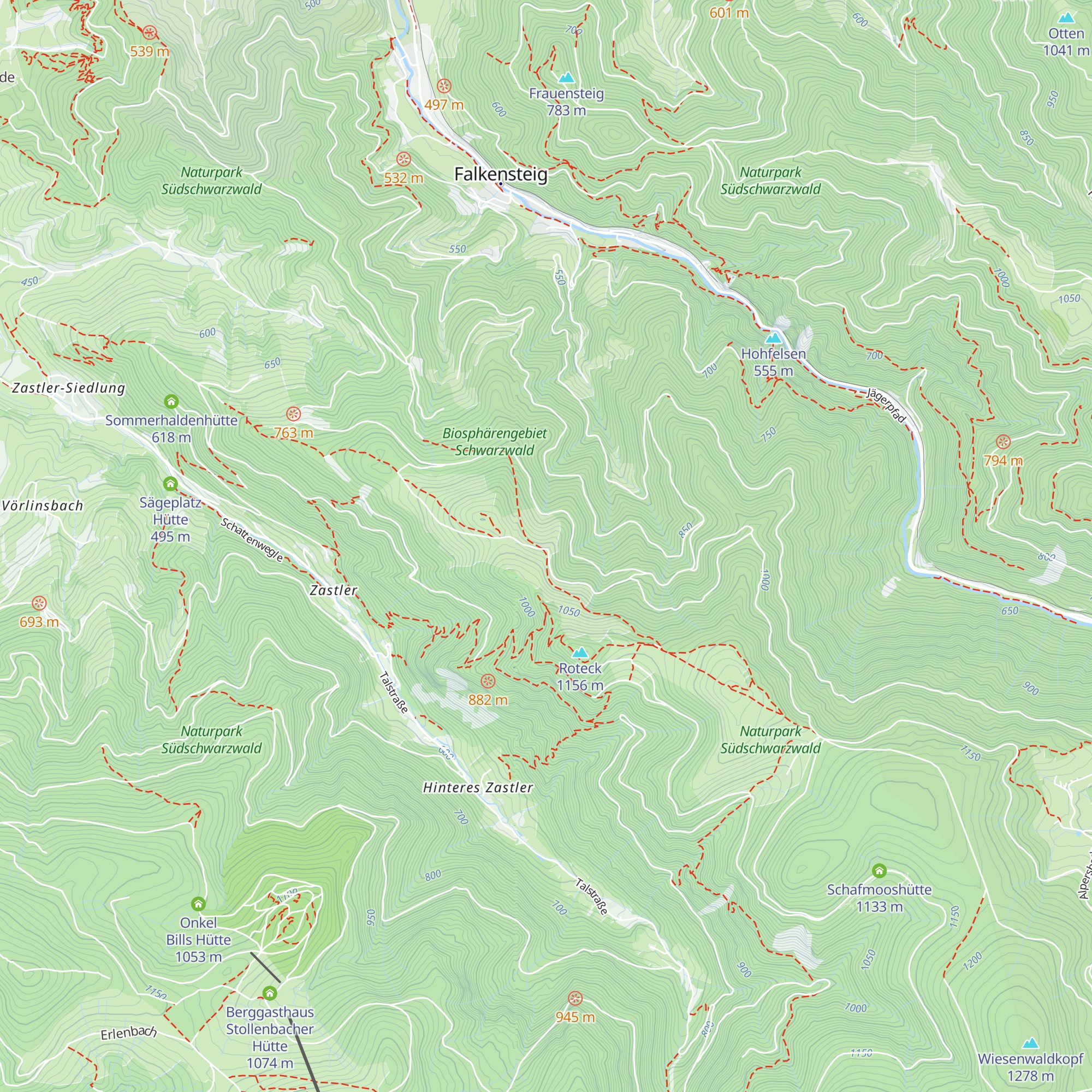 Höfener Hütte map