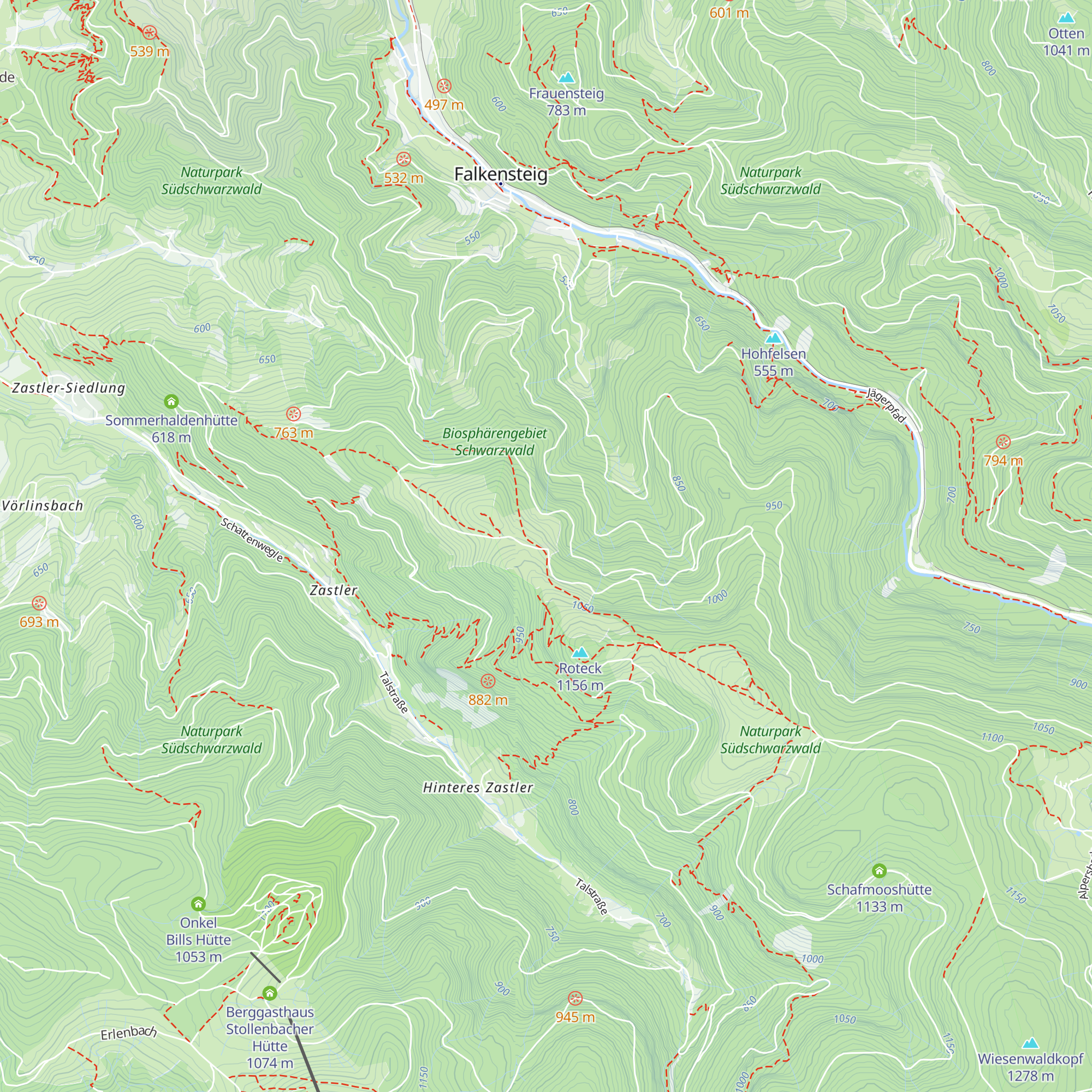 Höfener Hütte map