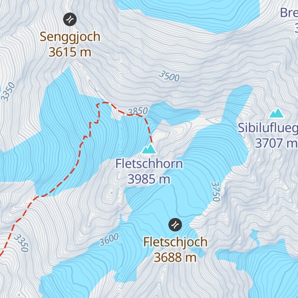 Map of Fletschhorn