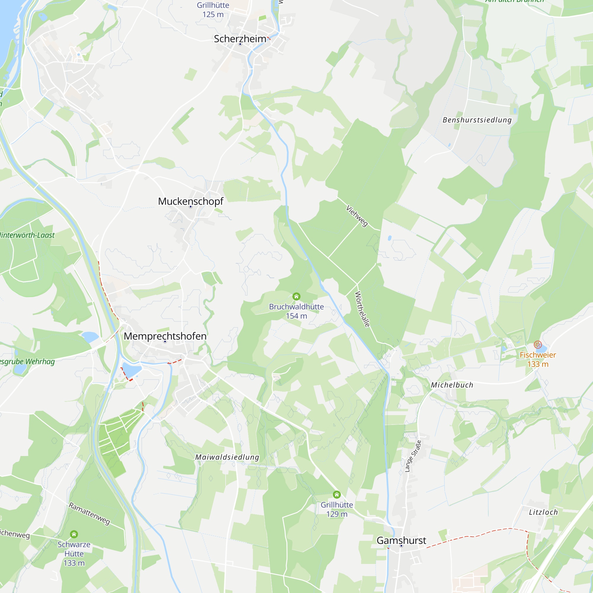 Bruchwaldhütte map