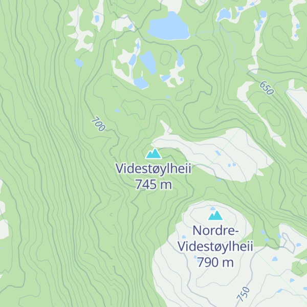 Map of Videstøylheii