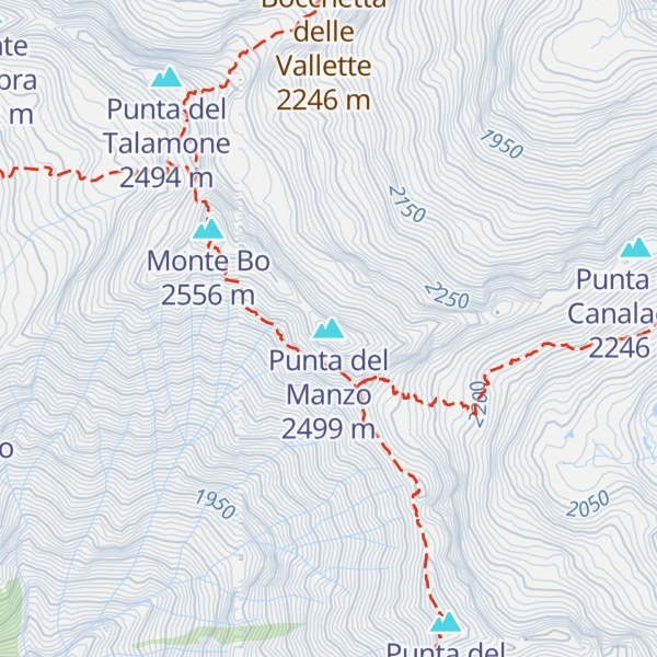 Map of Punta del Manzo