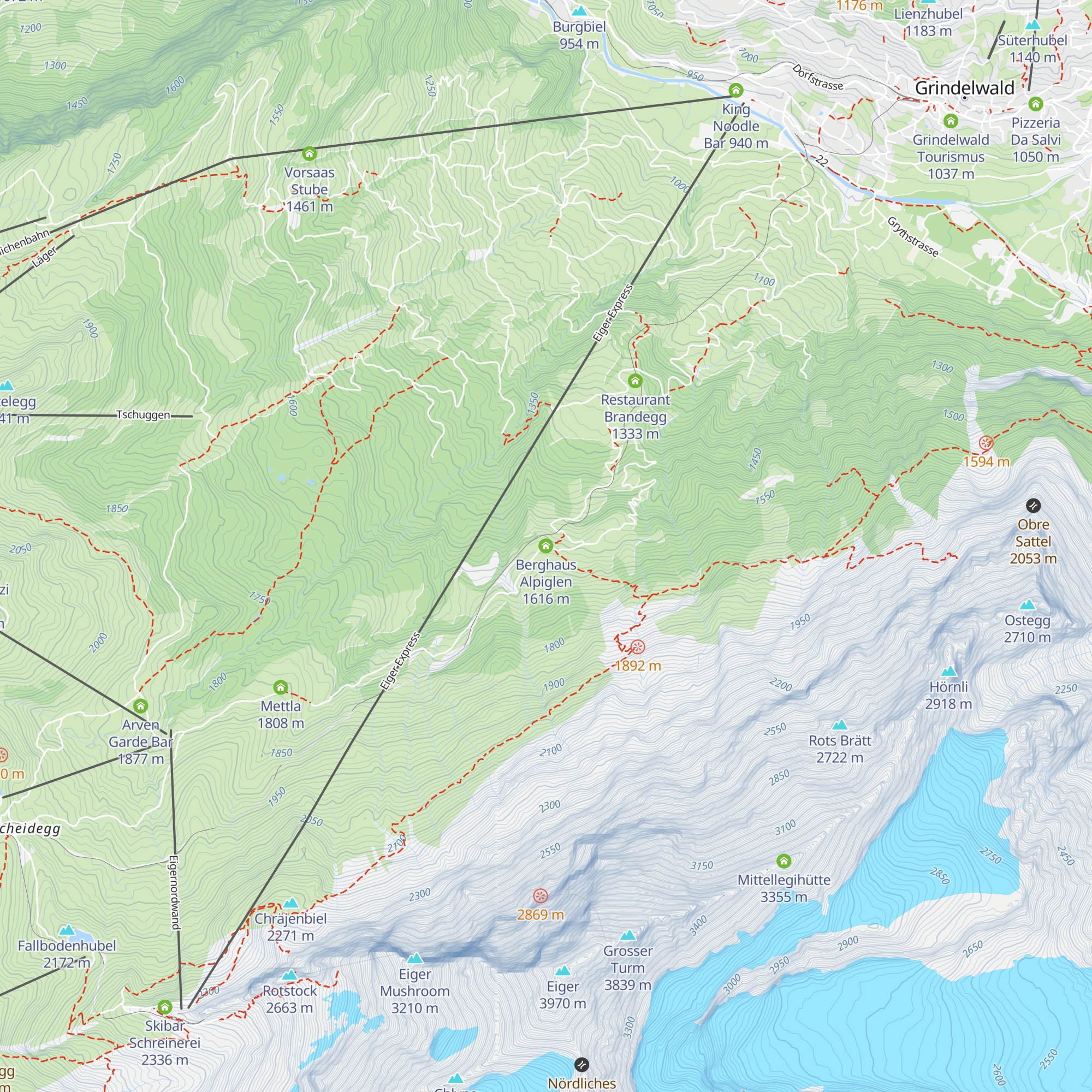 Berghaus Alpiglen map
