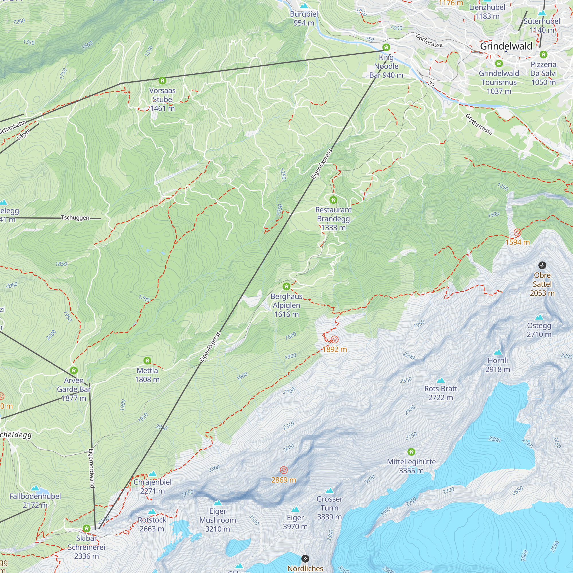 Berghaus Alpiglen map