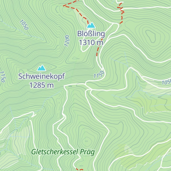 Map of Präger-Eck-Hütte