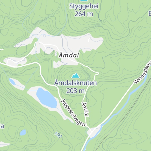 Map of Åmdalsknuten