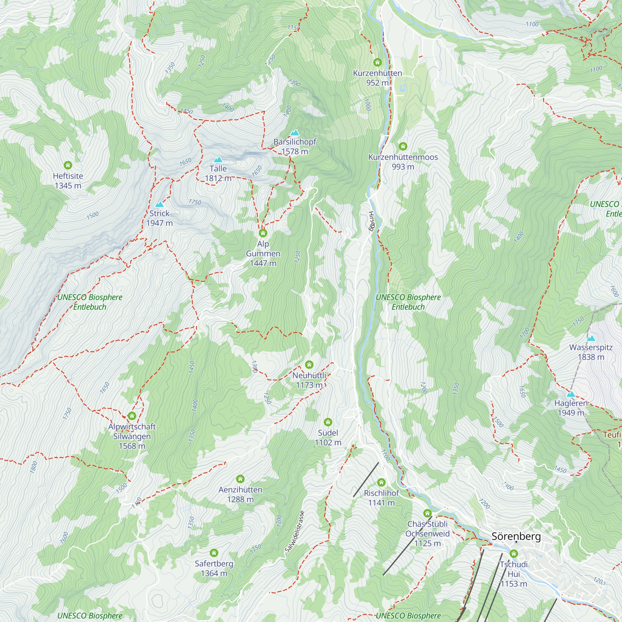 Blüemlisalp map