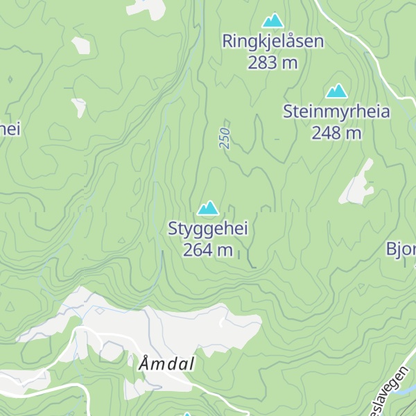 Map of Styggehei