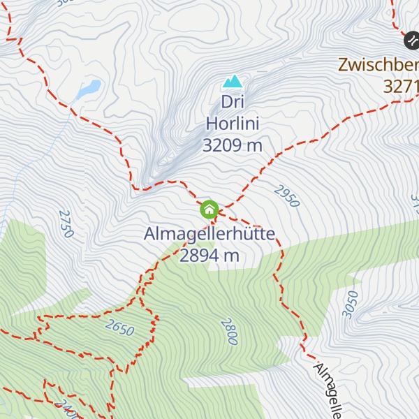 Map of Almagellerhütte