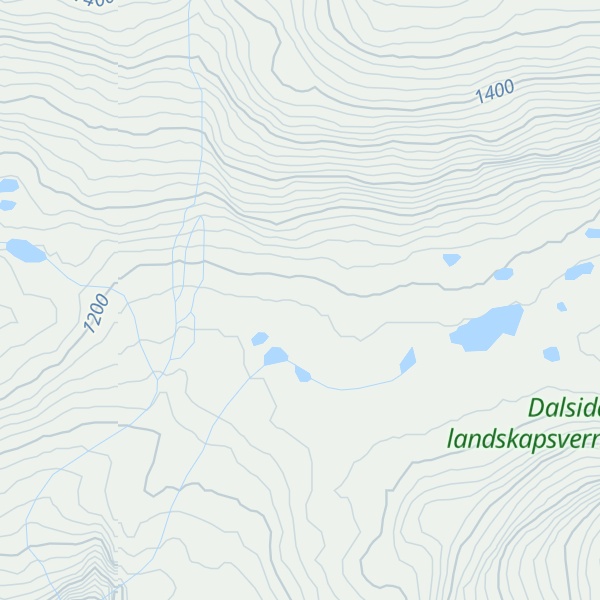 Map of Grønnbotnhytta