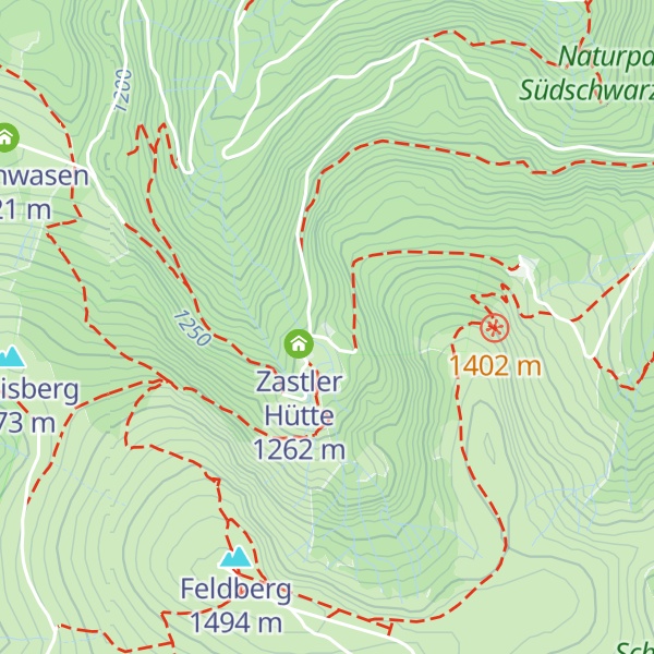 Map of Freiburger Hütte