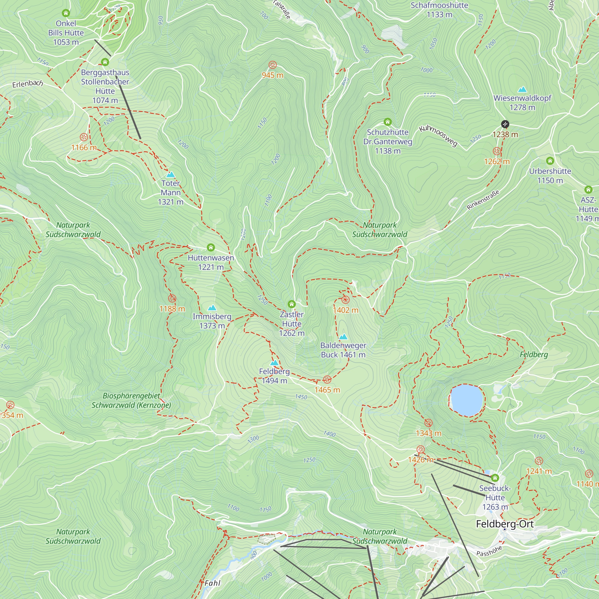 Freiburger Hütte map
