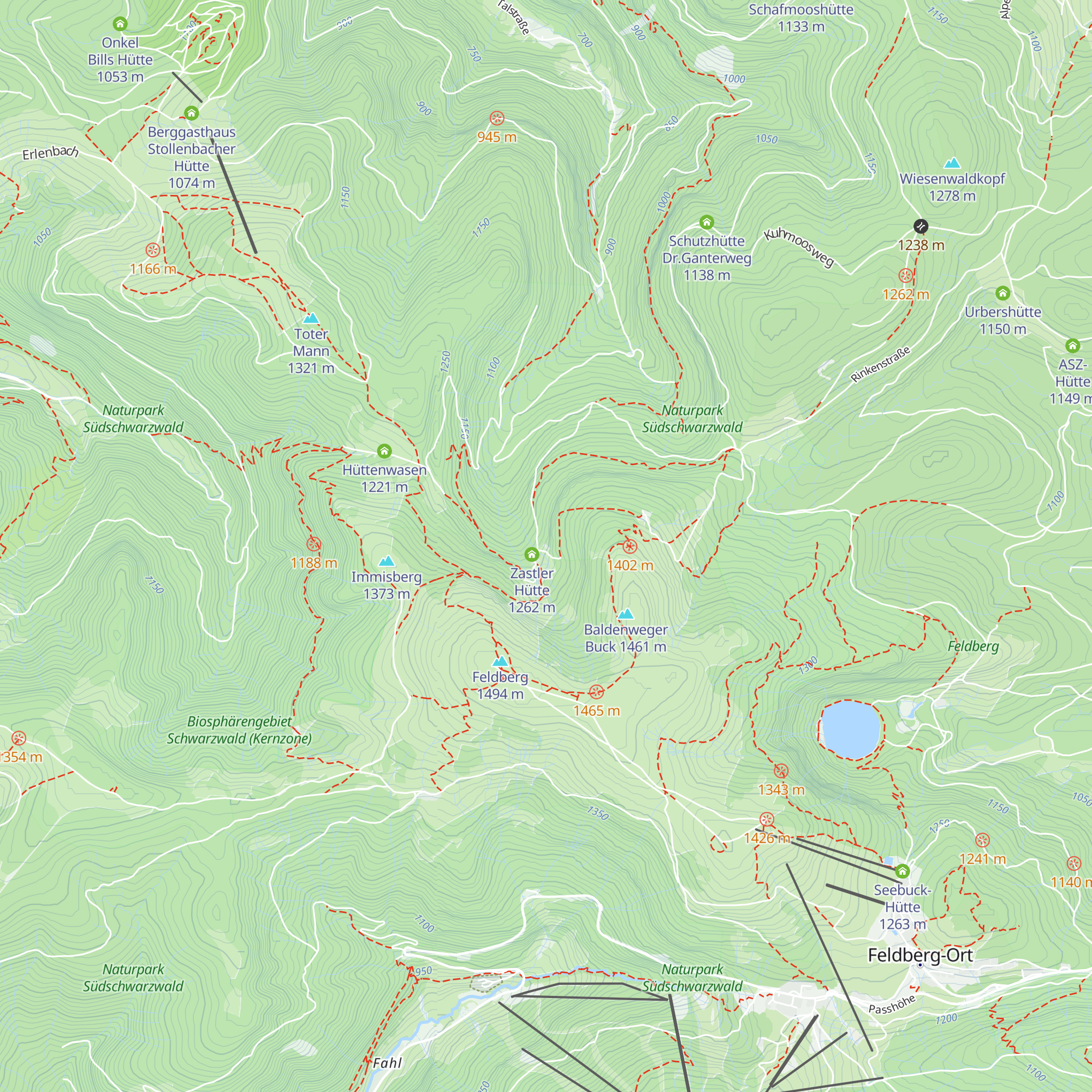 Freiburger Hütte map