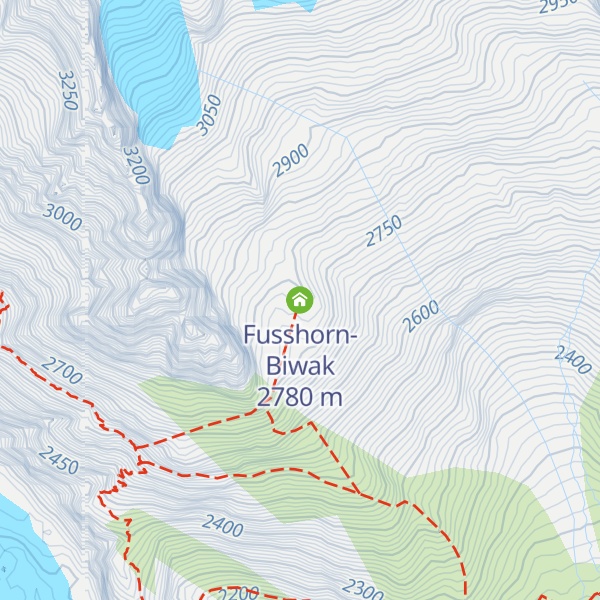 Map of Fusshorn-Biwak