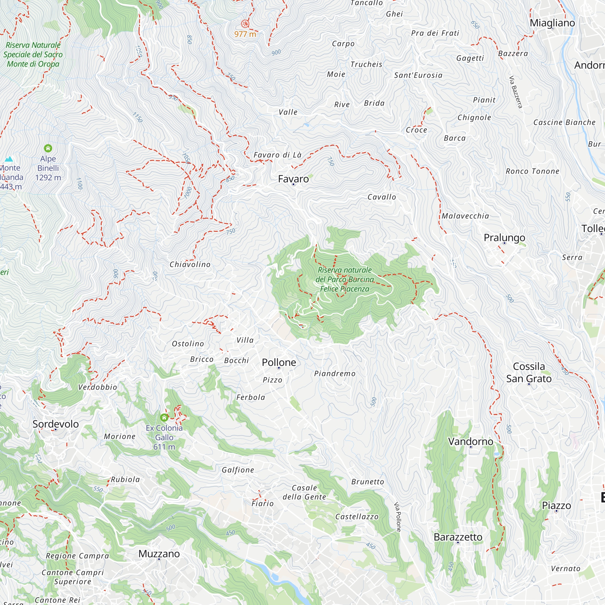 Trattoria del Parco della Burcina map